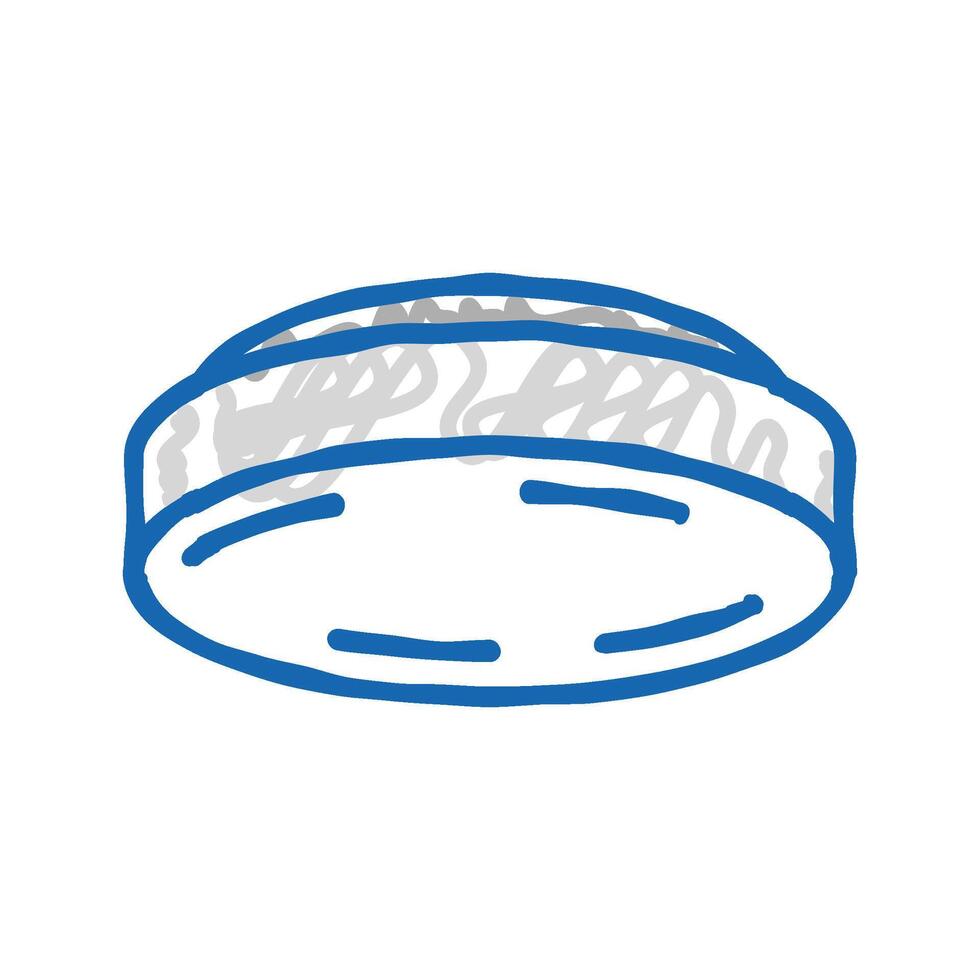 led lamp ceiling icon doodle illustration vector
