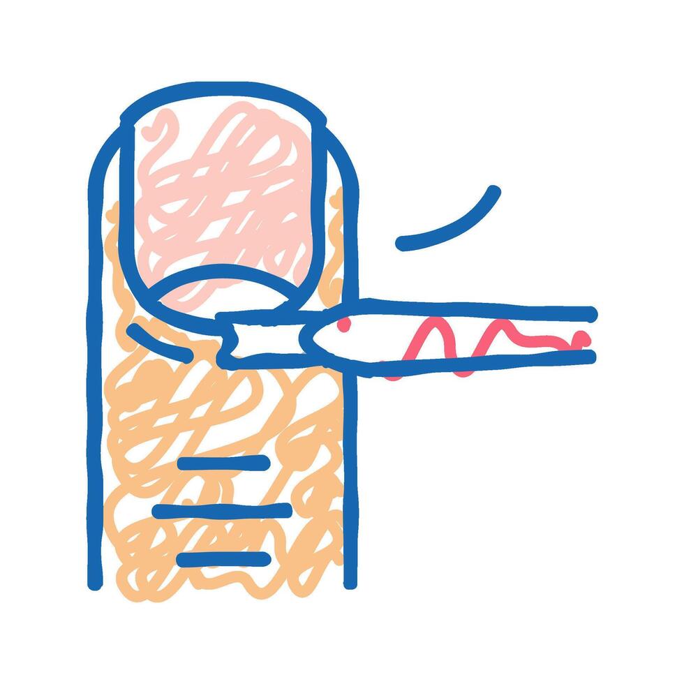 cuticle cutting icon doodle illustration vector