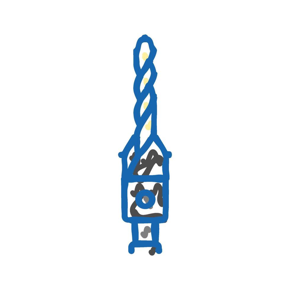 countersink drill bit icon doodle illustration vector