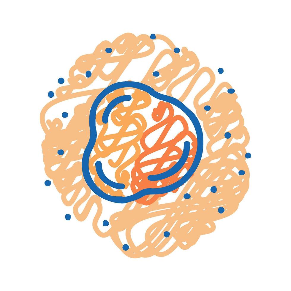 one color mole icon doodle illustration vector