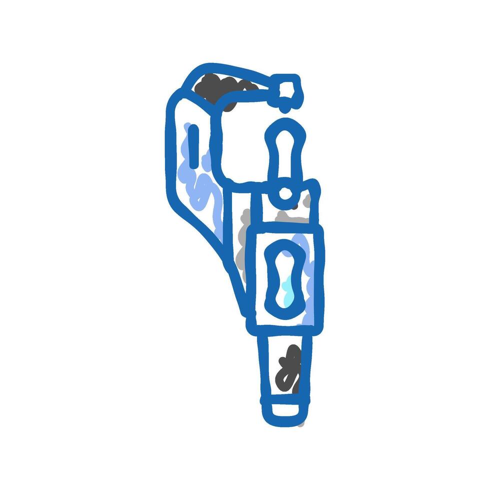precision measuring manufacturing engineer icon doodle illustration vector