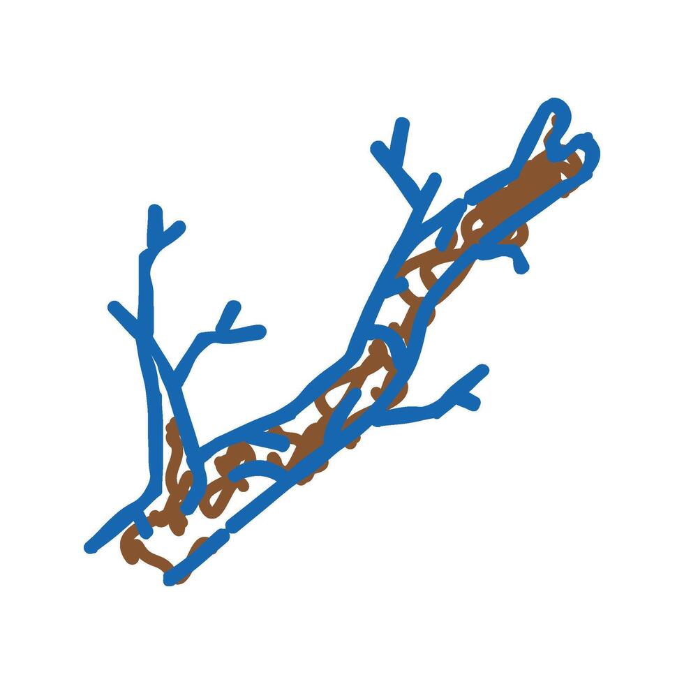 branch wood timber icon doodle illustration vector