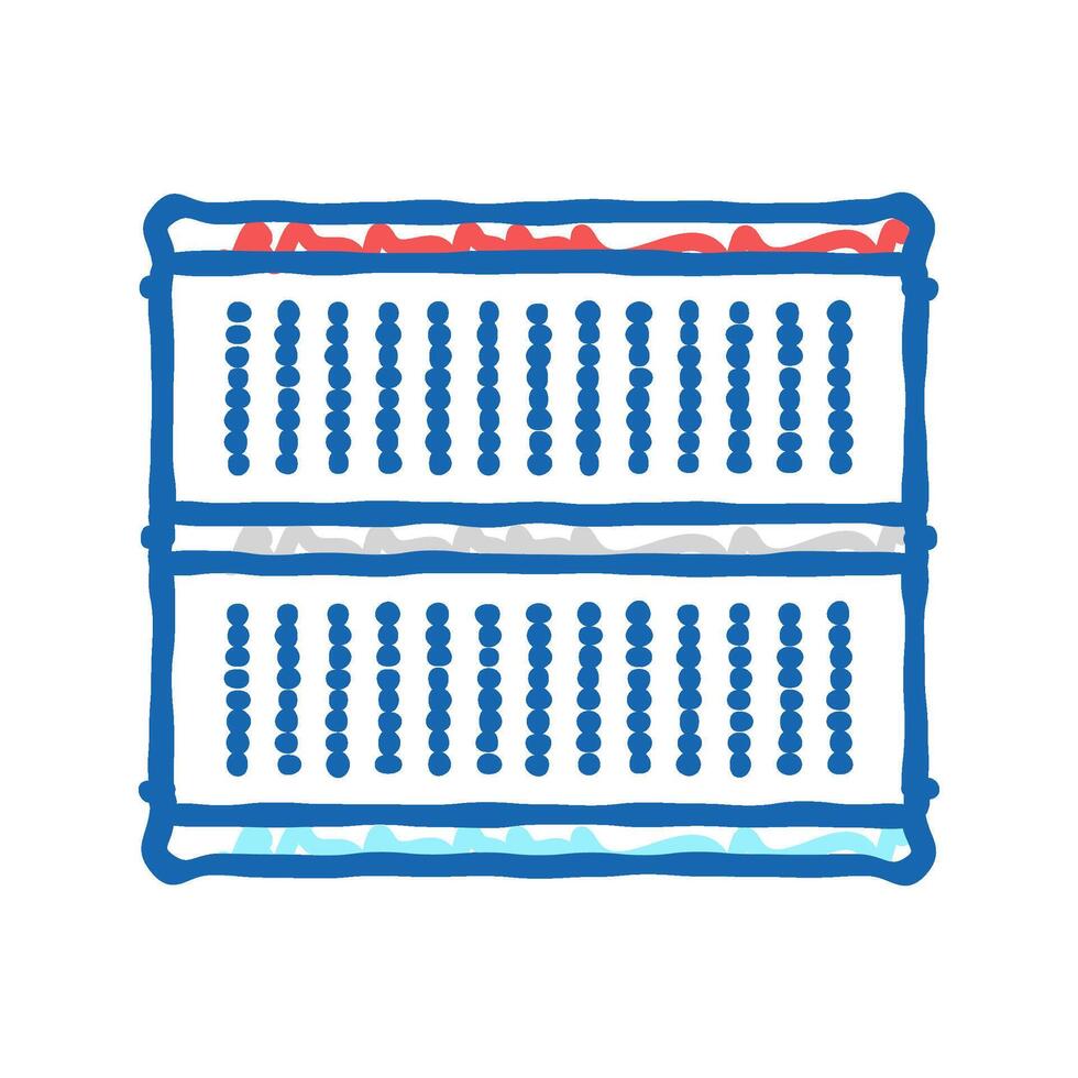 breadboard prototyping electronics icon doodle illustration vector