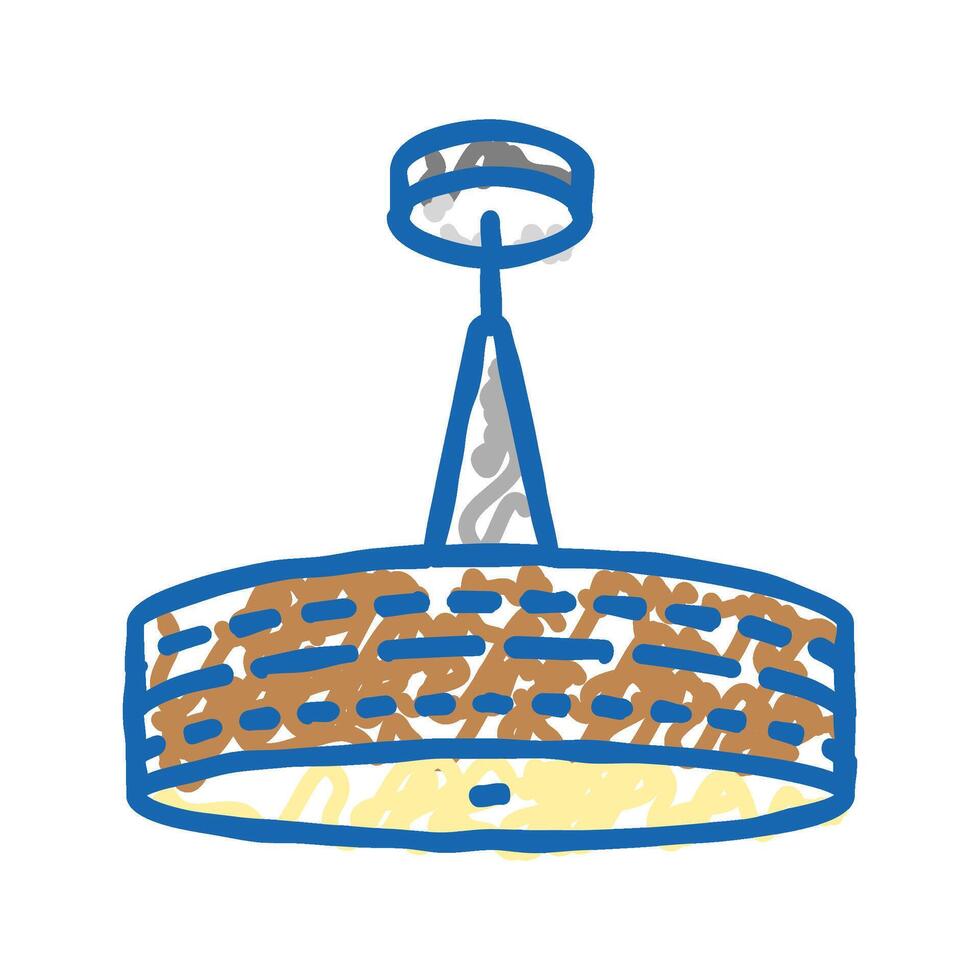 interior lamp ceiling icon doodle illustration vector