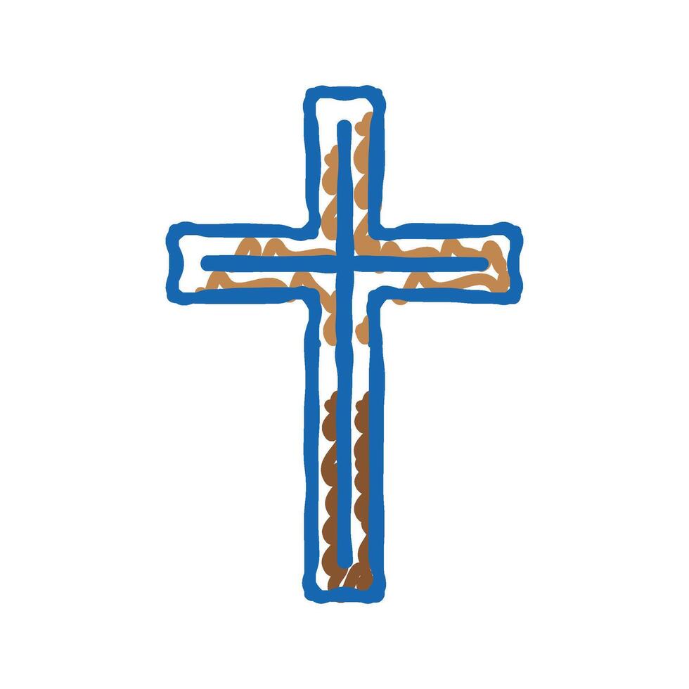 christianity religion icon doodle illustration vector