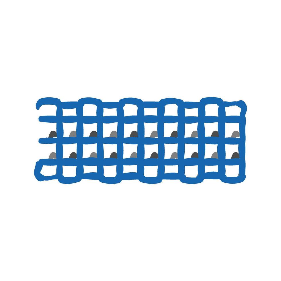 foam roller fitness tool icon doodle illustration vector