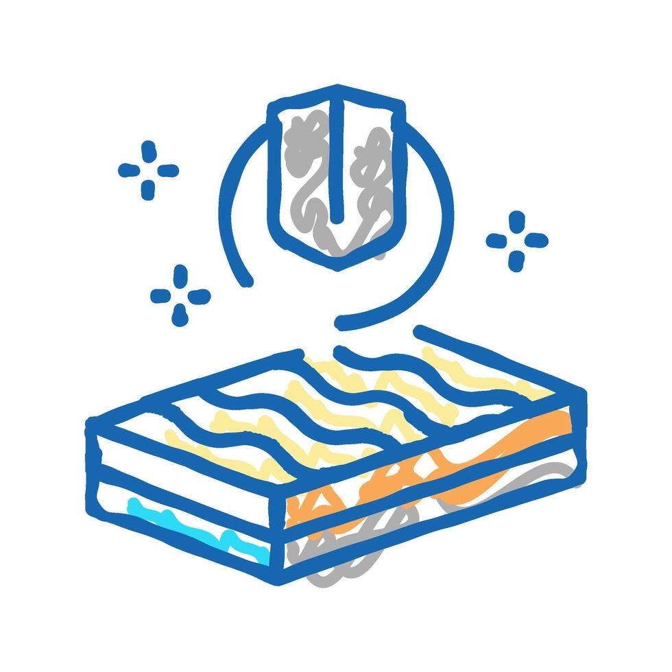 strength mineral wool icon doodle illustration vector