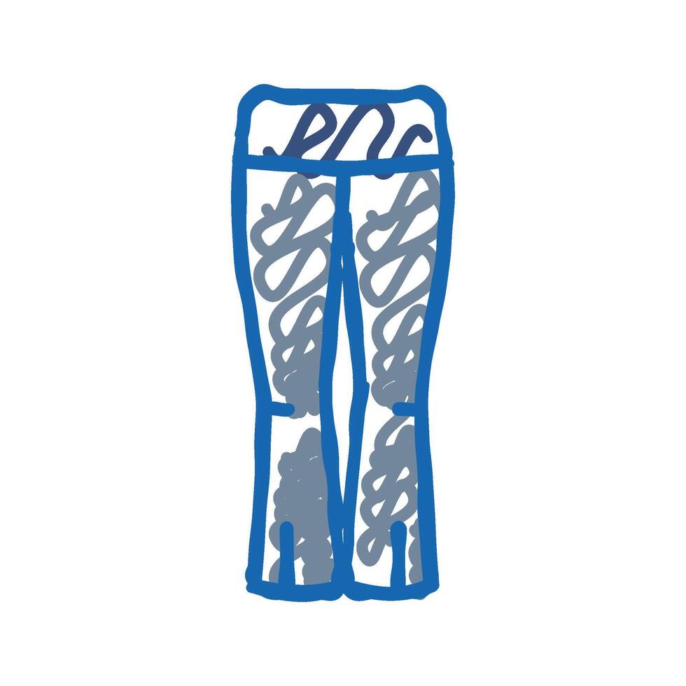 yoga pants clothing icon doodle illustration vector