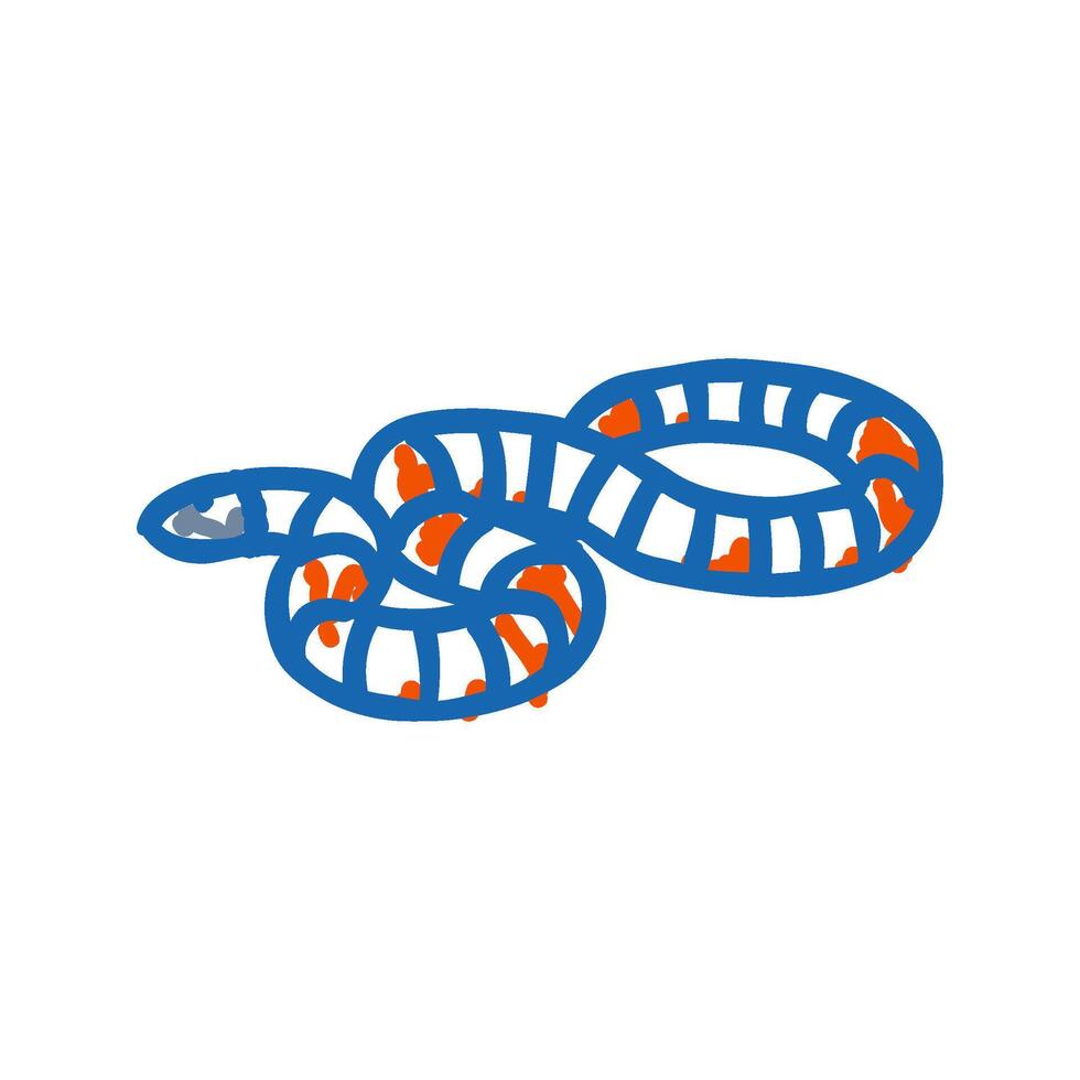 mountain kingsnake snake icon doodle illustration vector