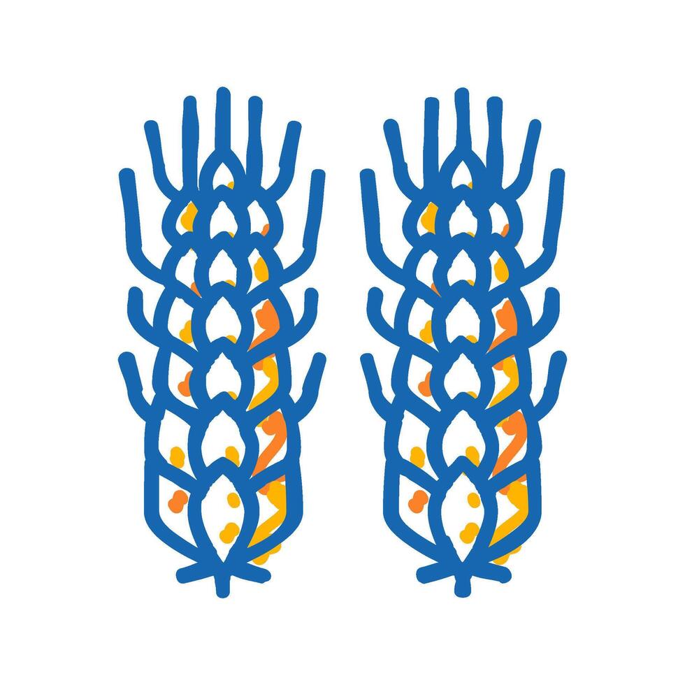 wheat beer drink icon doodle illustration vector