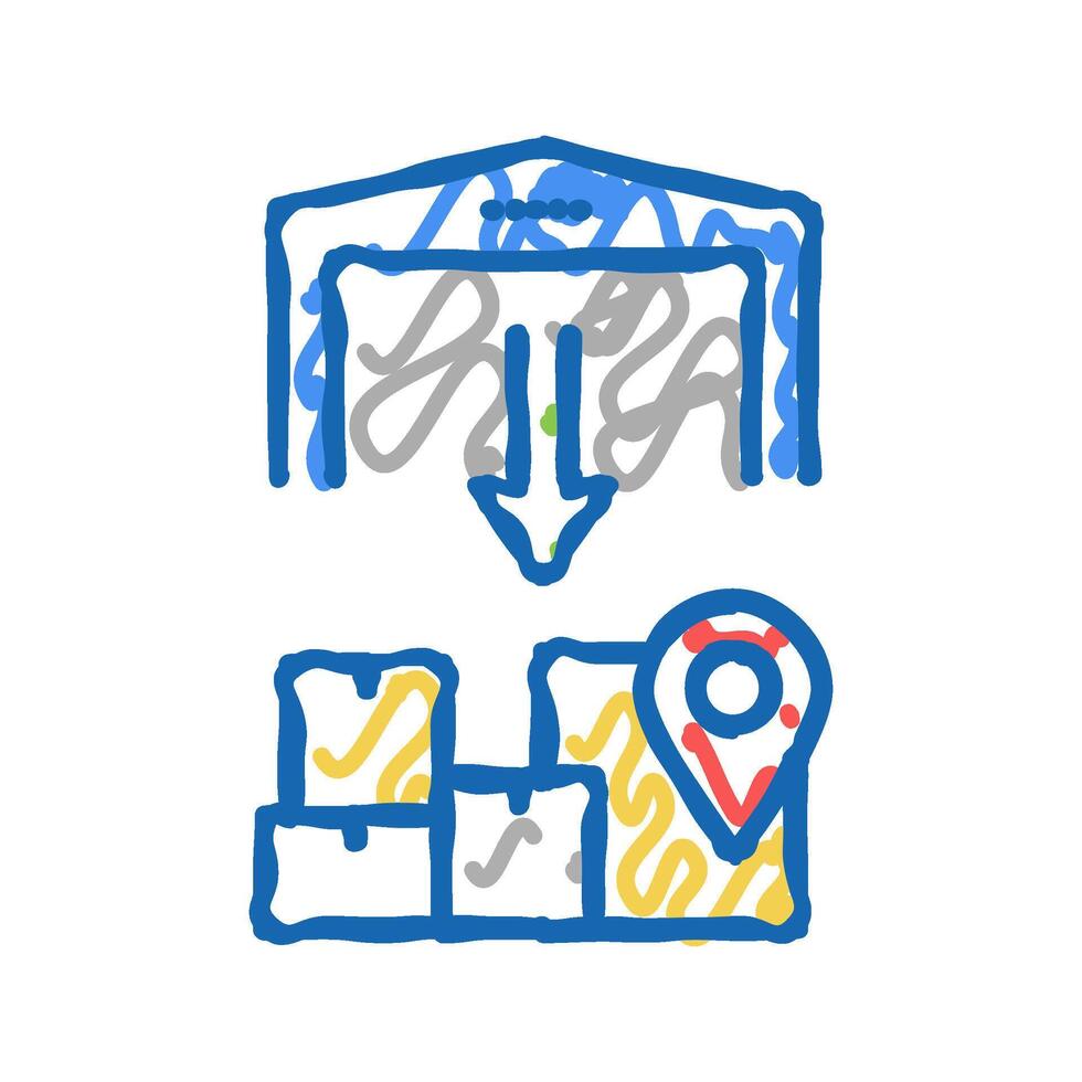 upload from storehouse icon doodle illustration vector