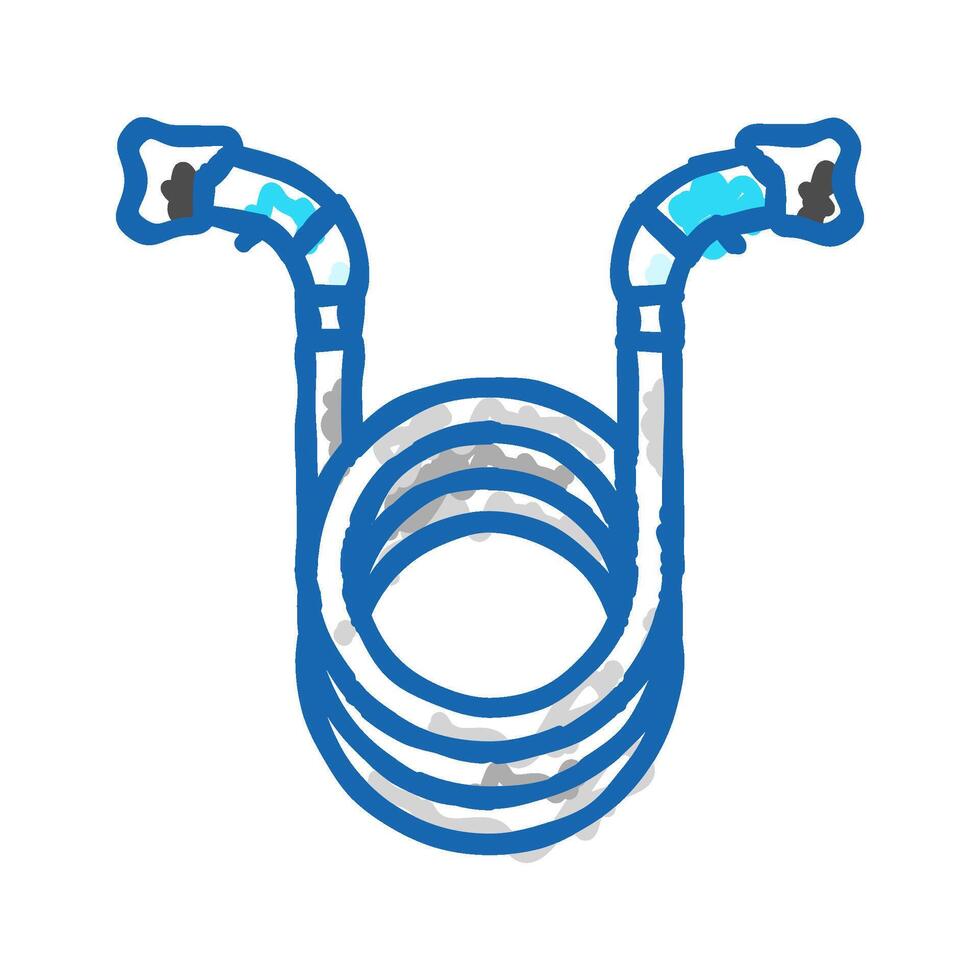 charging cable electric icon doodle illustration vector