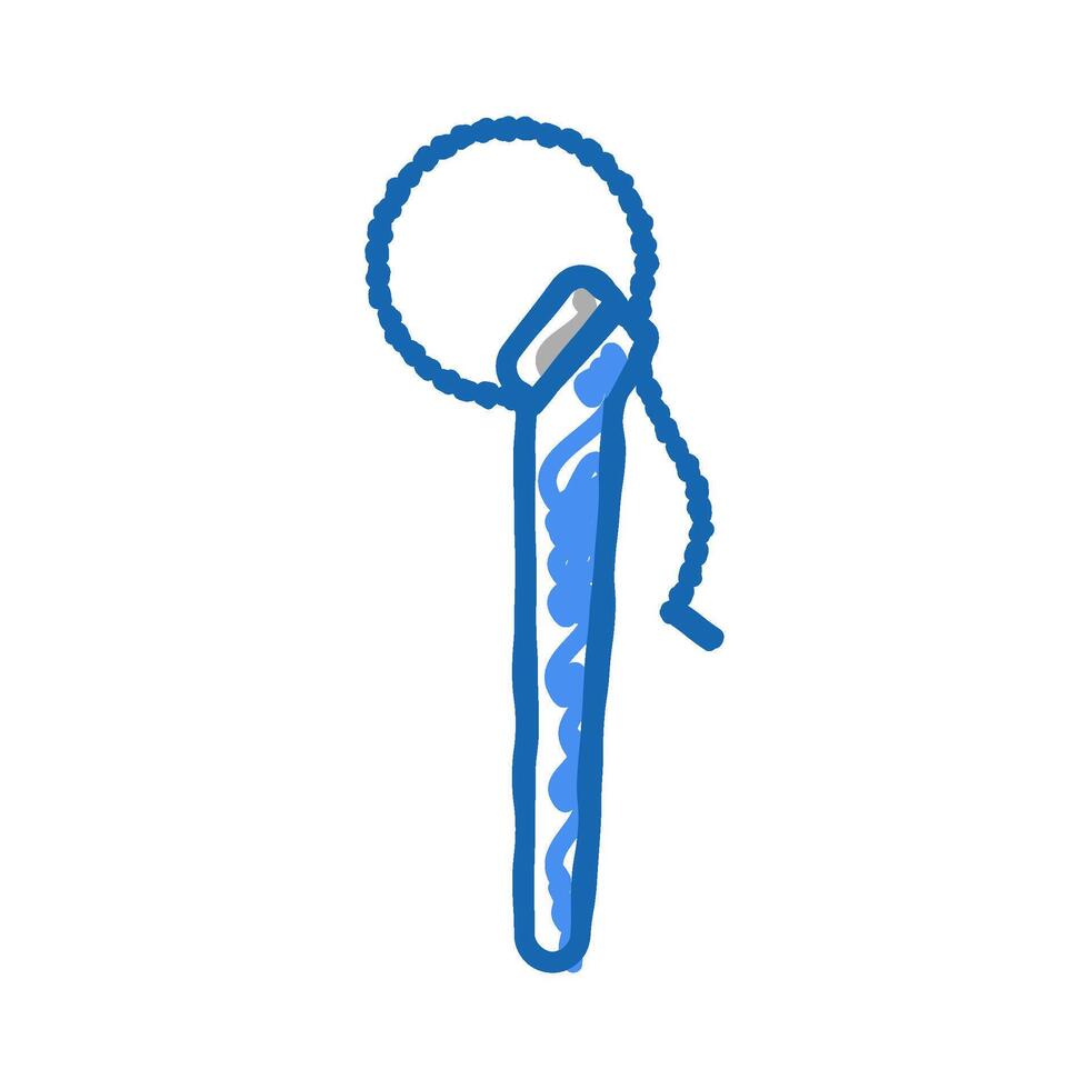 chain wrench tool icon doodle illustration vector