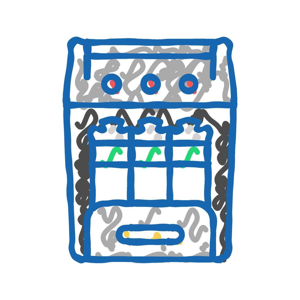 wireless charging icon doodle illustration vector