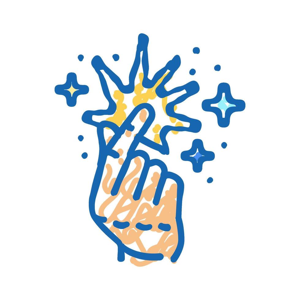 enthusiasm spark succes challenge icon doodle illustration vector