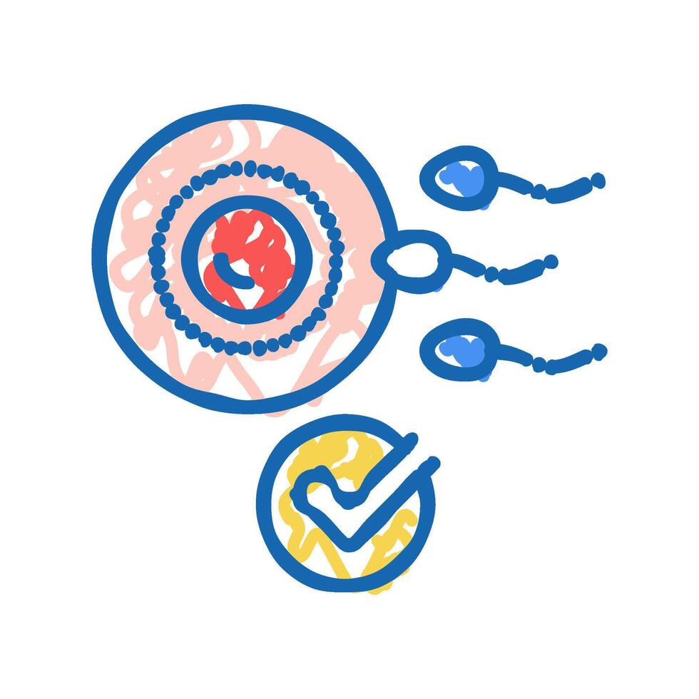 natural fertilization icon doodle illustration vector