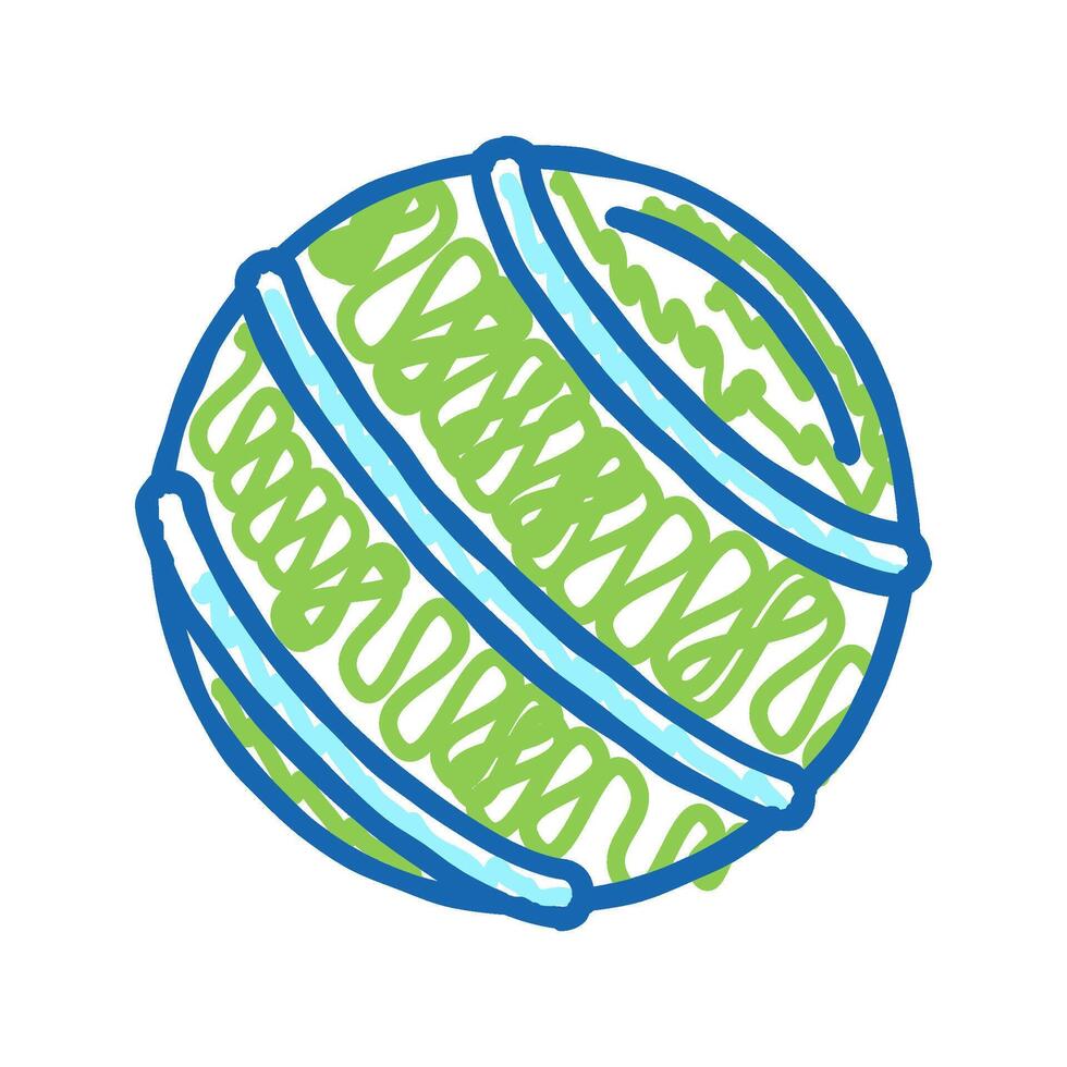 ball fitness accessory icon doodle illustration vector