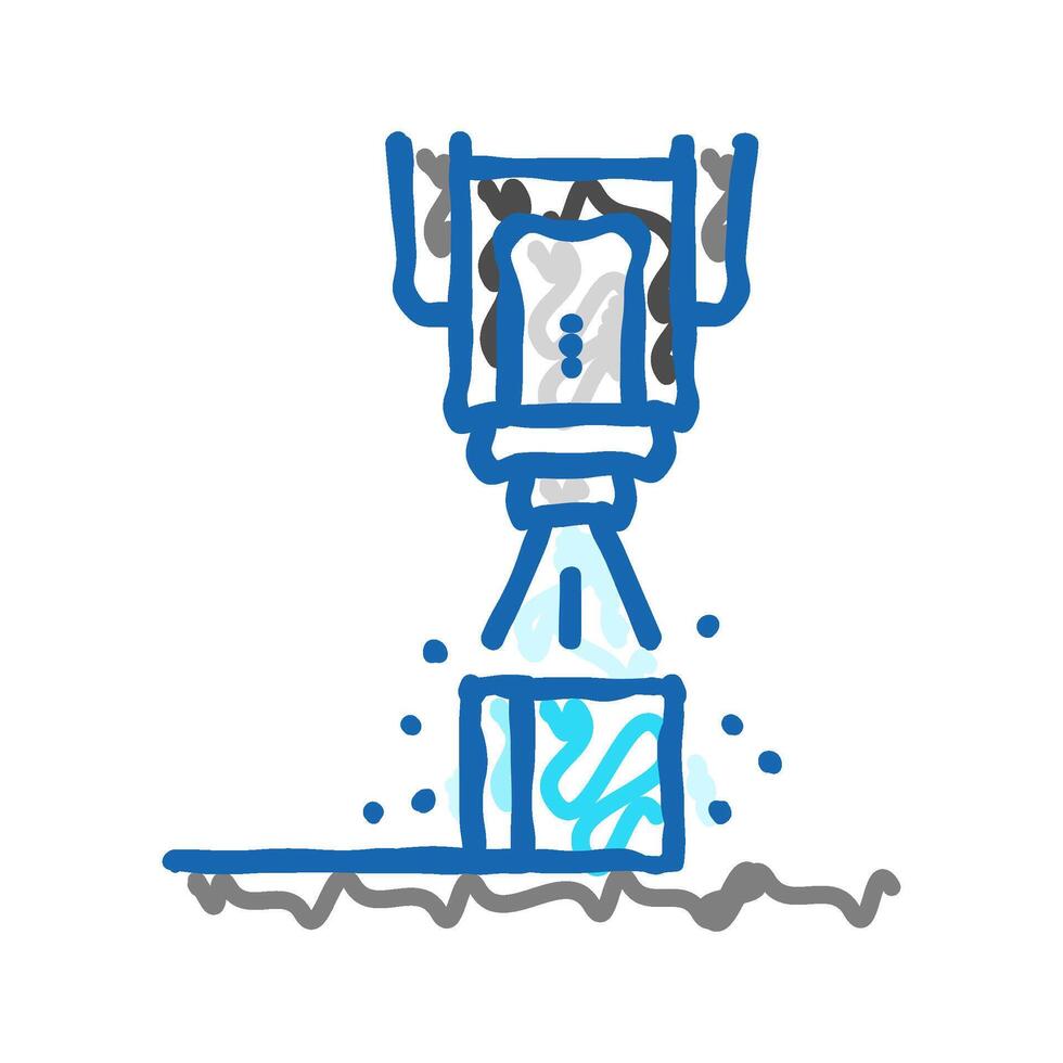 spray coating application materials engineering icon doodle illustration vector