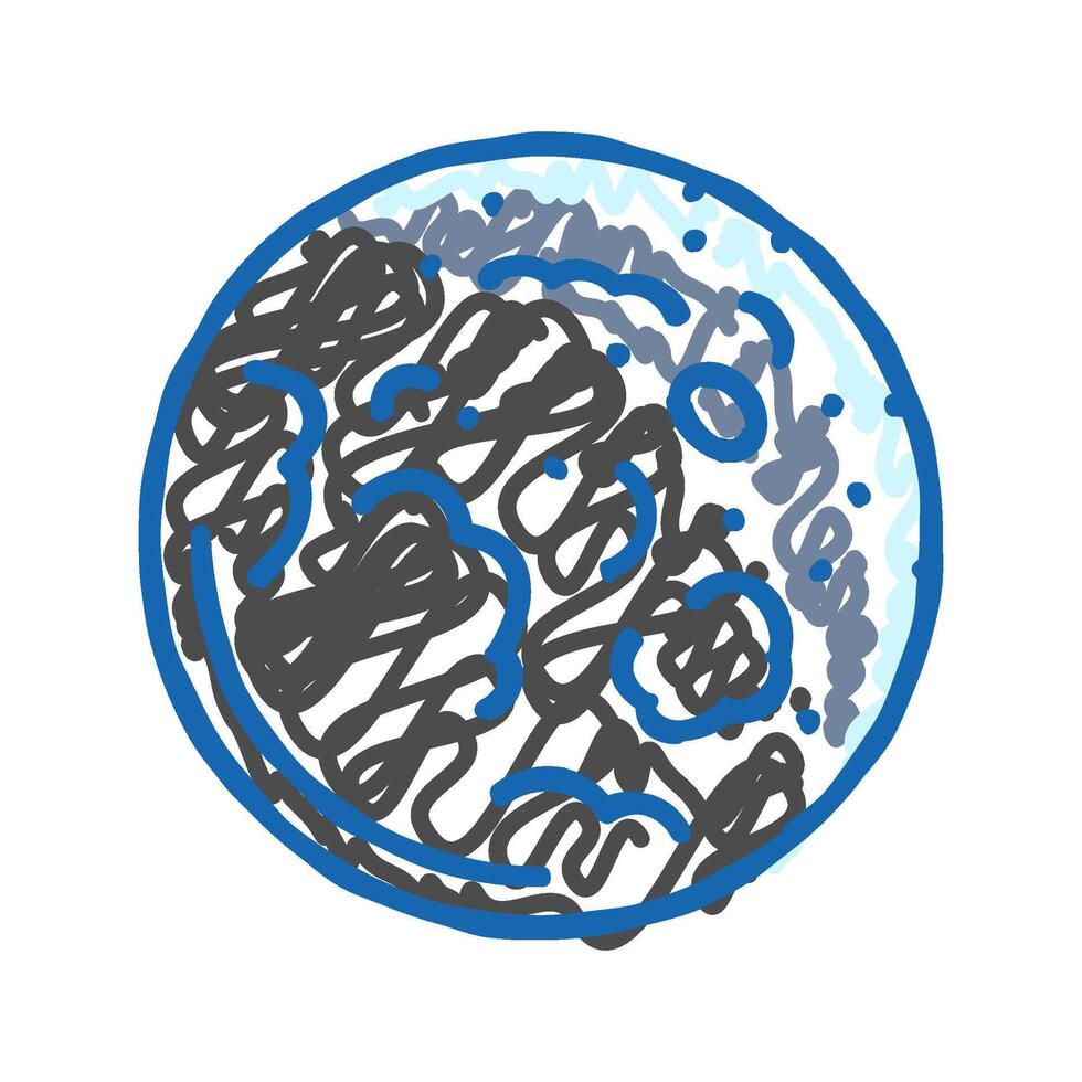lunar eclipse weather natural phenomena icon doodle illustration vector