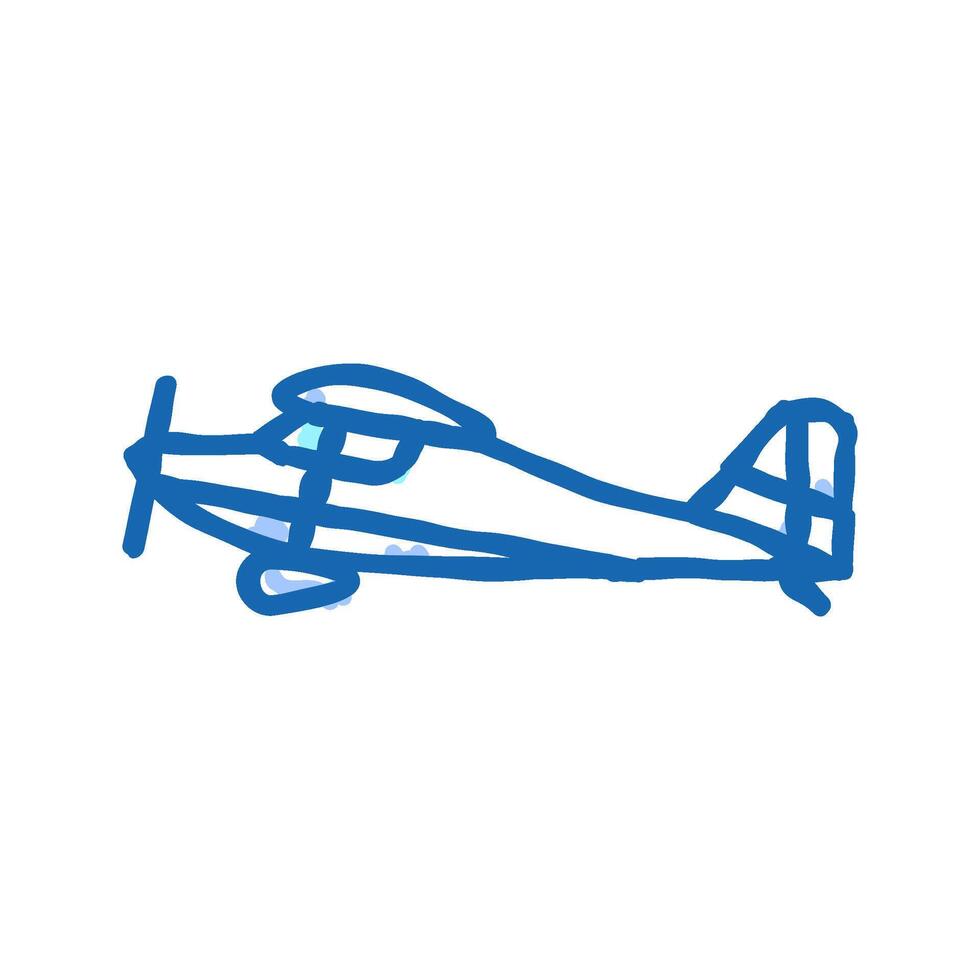 taildraggers airplane aircraft icon doodle illustration vector