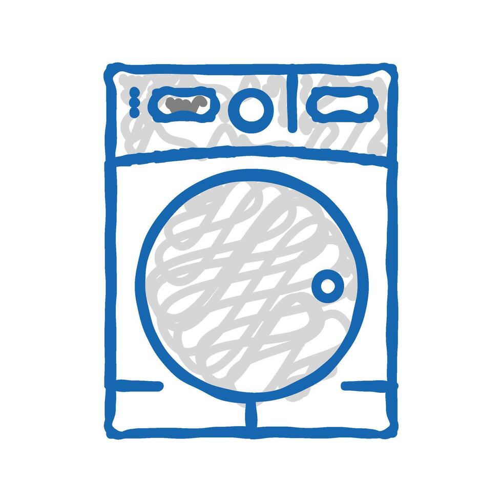 dryer machine icon doodle illustration vector