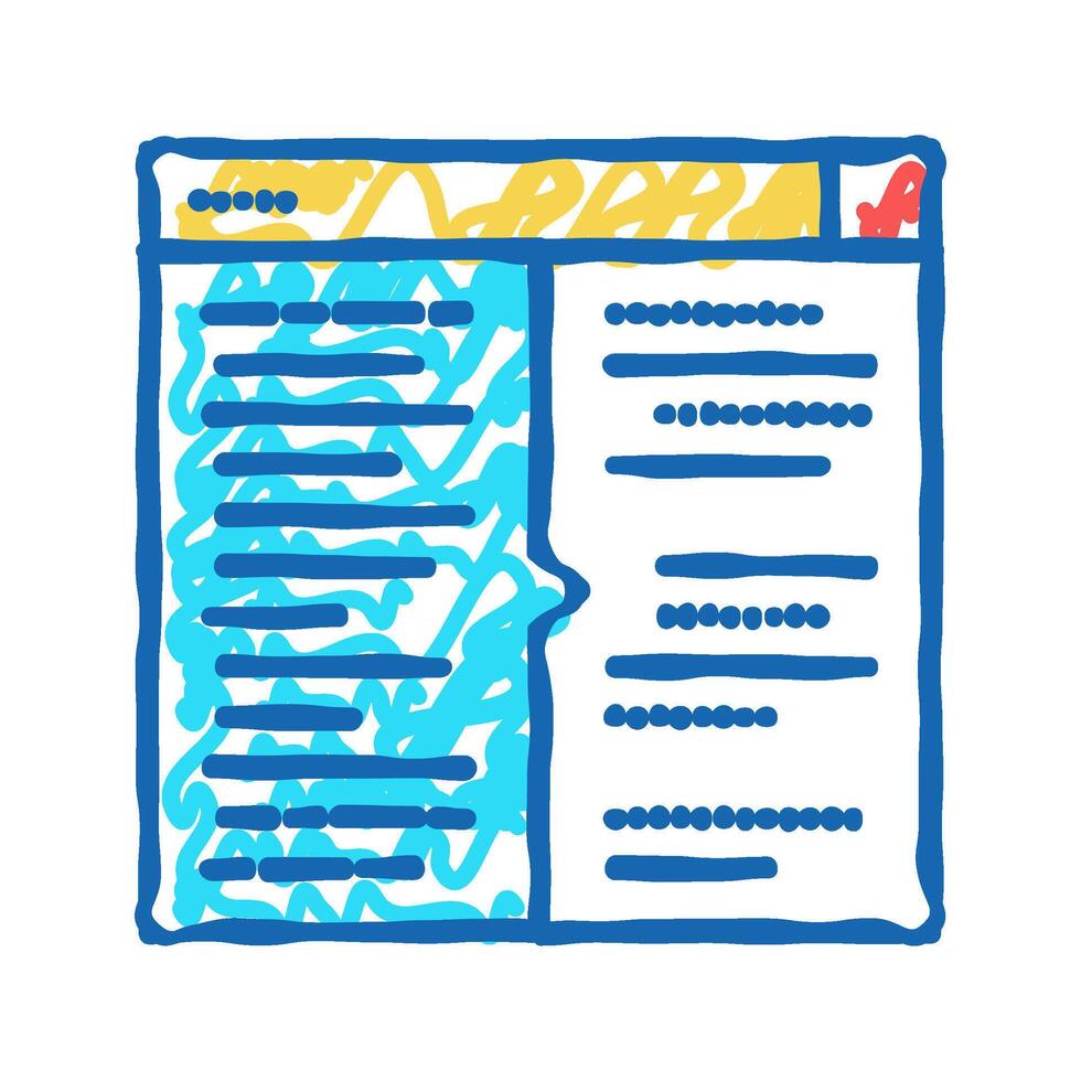 code testing icon doodle illustration vector