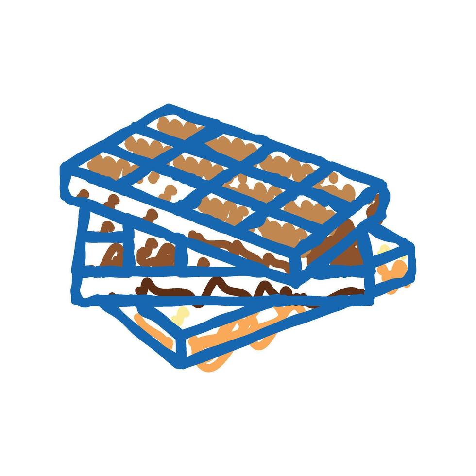 bar chocolate icon doodle illustration vector