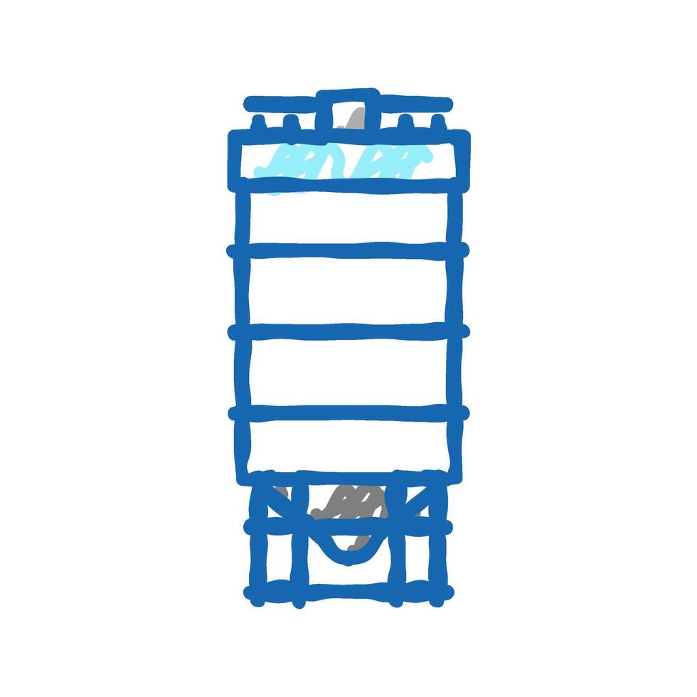 tank for coal storage icon doodle illustration vector