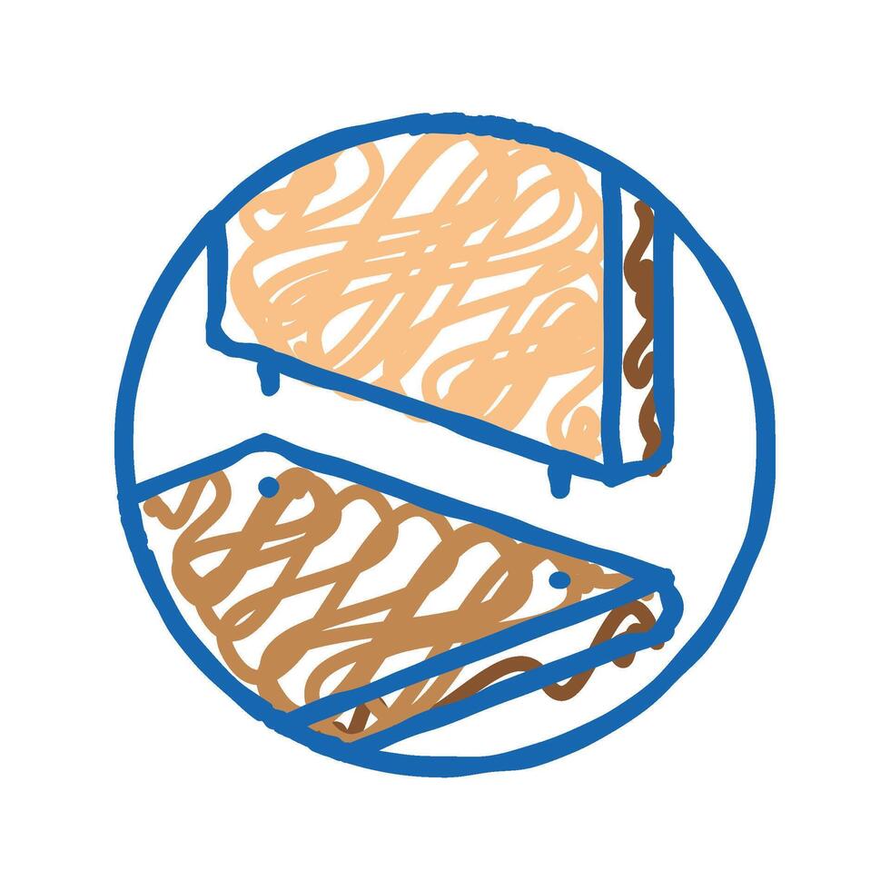 connect board assembly furniture icon doodle illustration vector