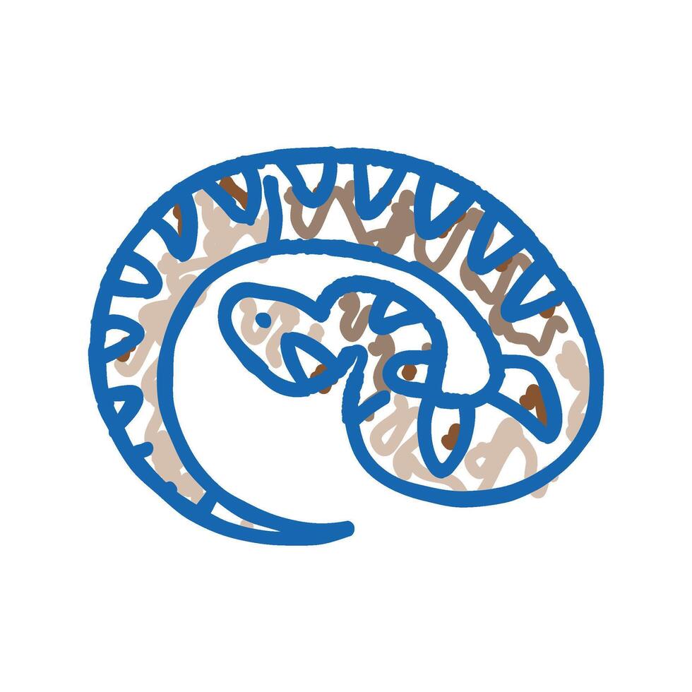 viper animal snake icon doodle illustration vector