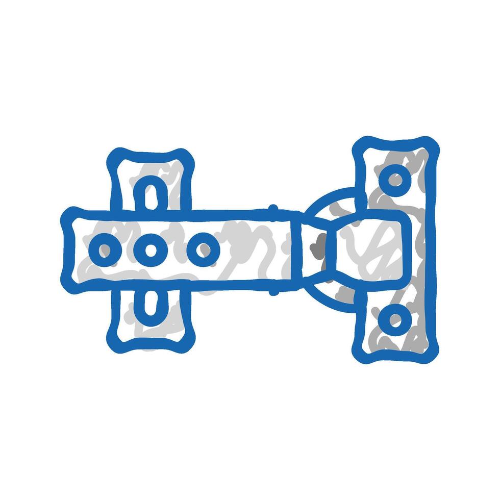 soft close hardware hardware furniture fitting icon doodle illustration vector