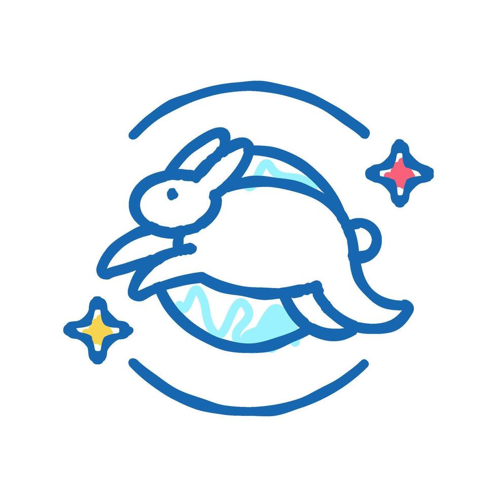 free bunny icon doodle illustration vector