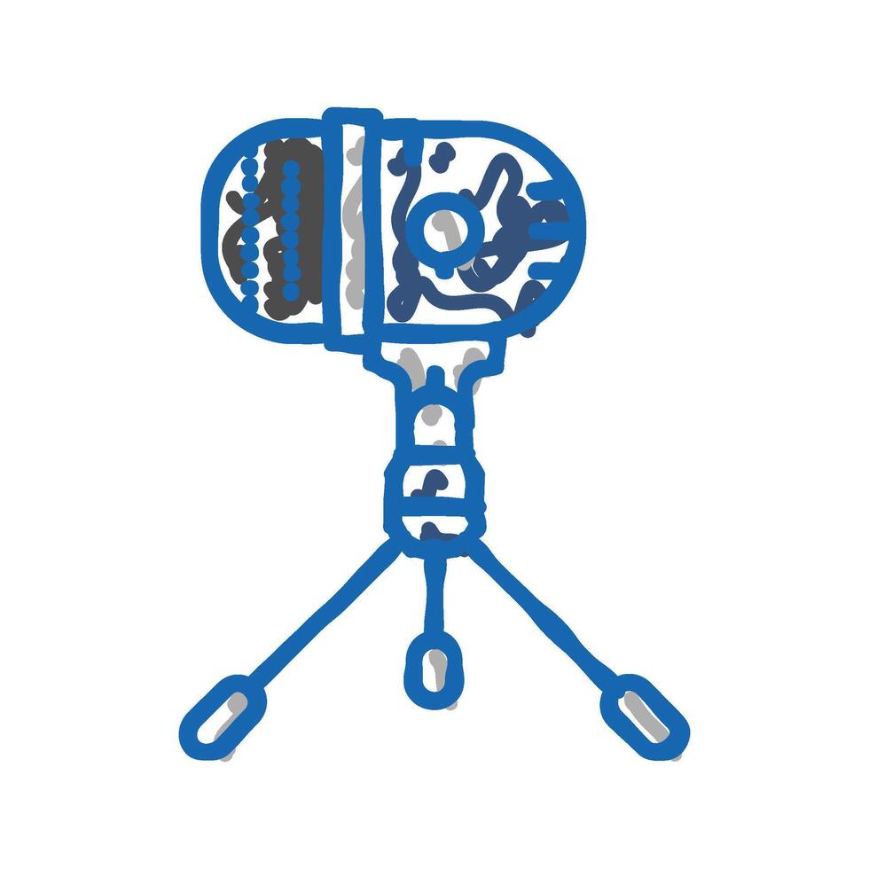 studio mic microphone icon doodle illustration vector