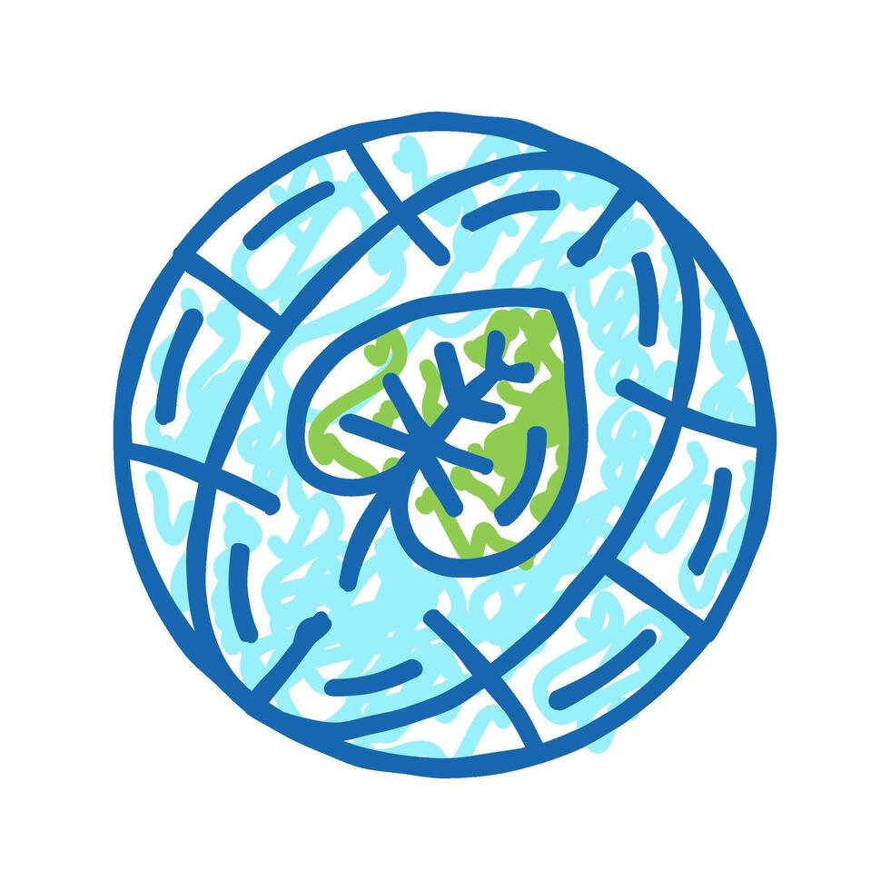 nature environment icon doodle illustration vector