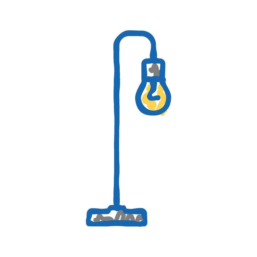 electric table lamp icon doodle illustration vector