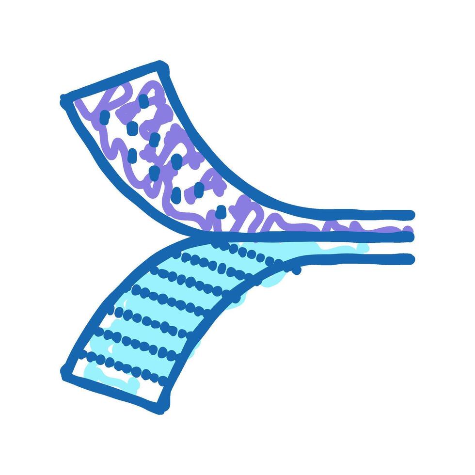 fastening tape icon doodle illustration vector