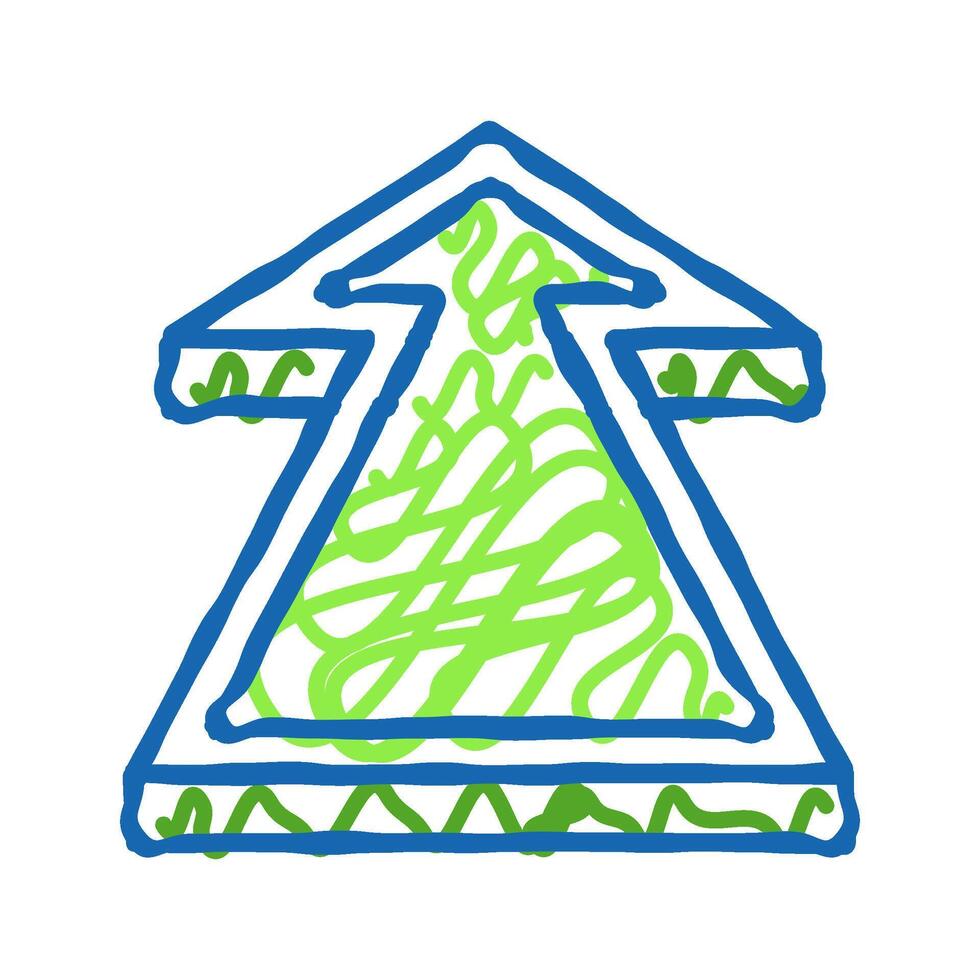 forward arrow icon doodle illustration vector