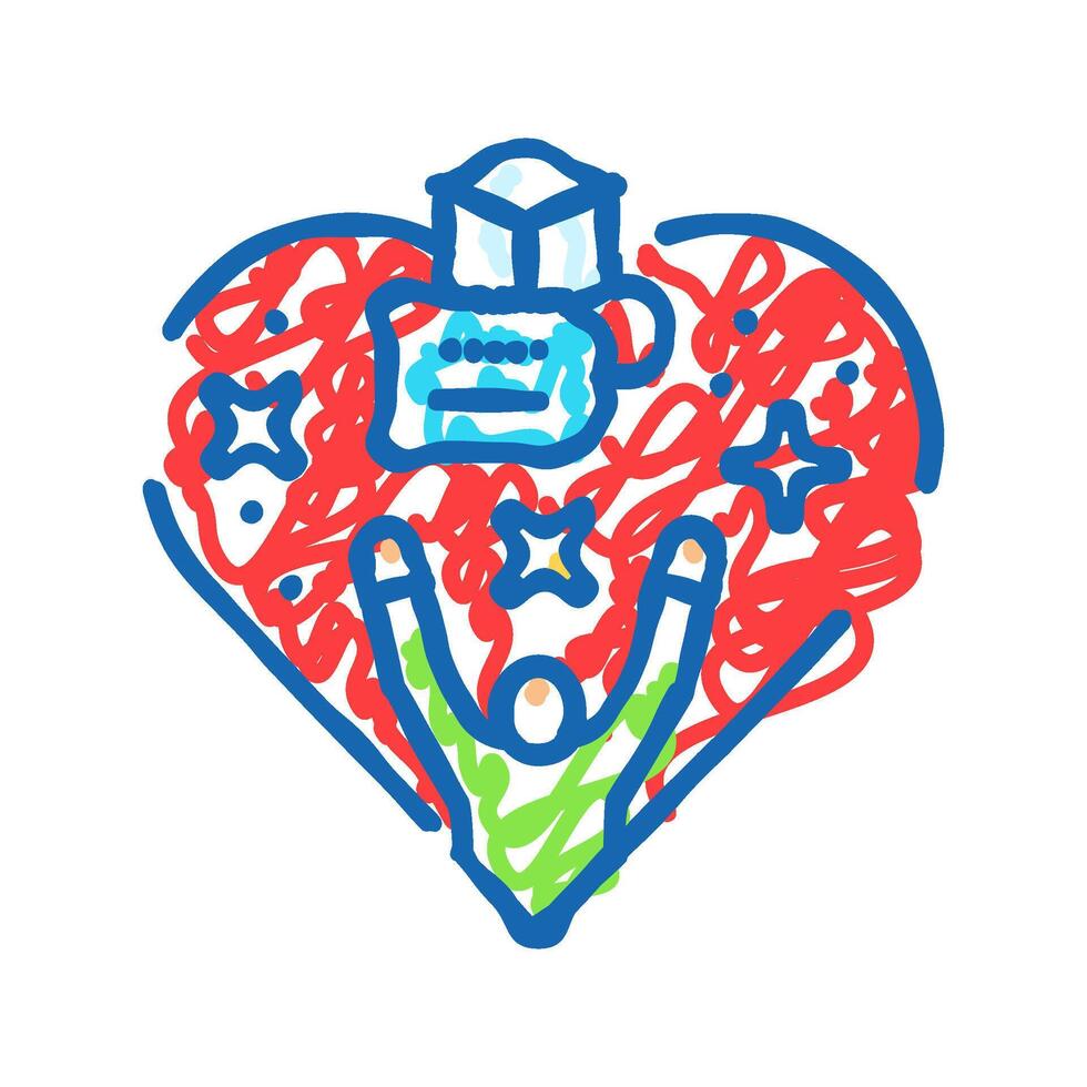 consumer trust behavior icon doodle illustration vector