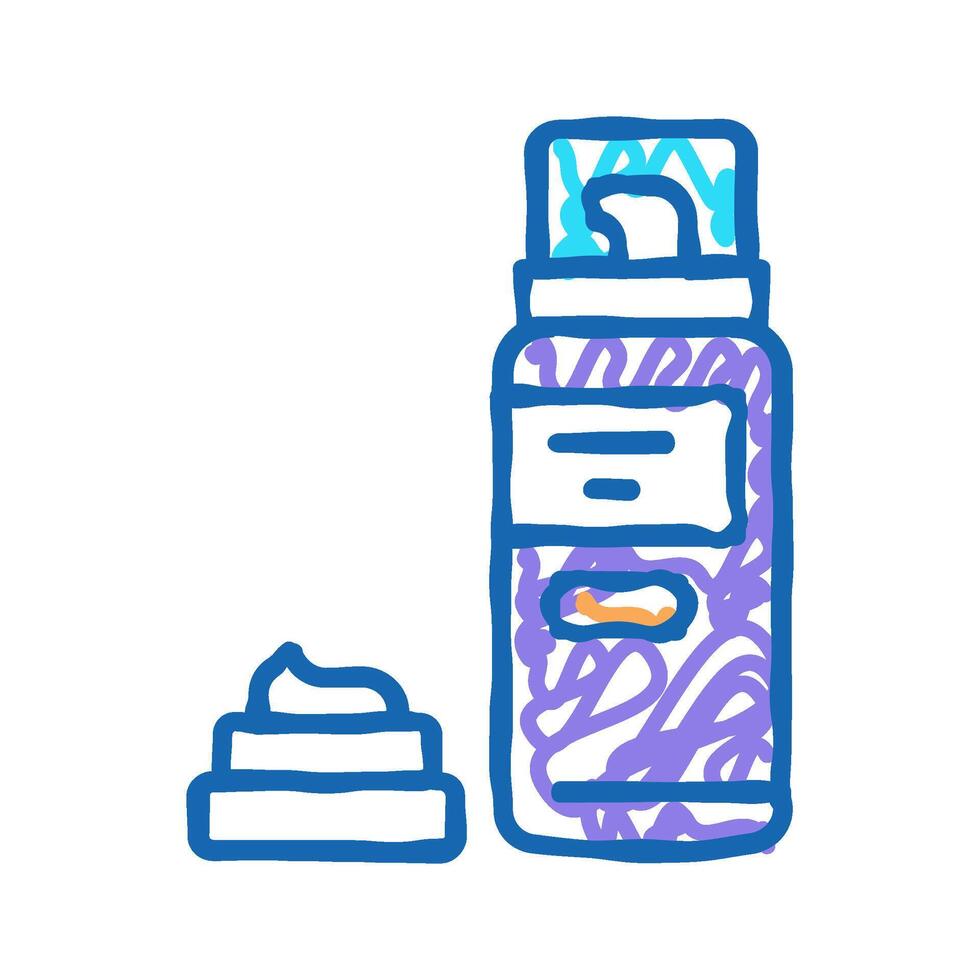foam for shave icon doodle illustration vector