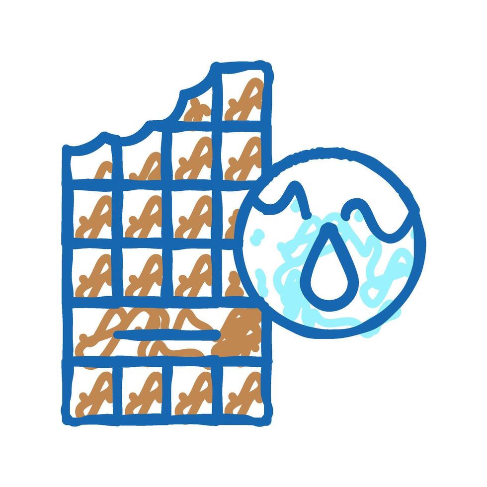 milk chocolate icon doodle illustration vector