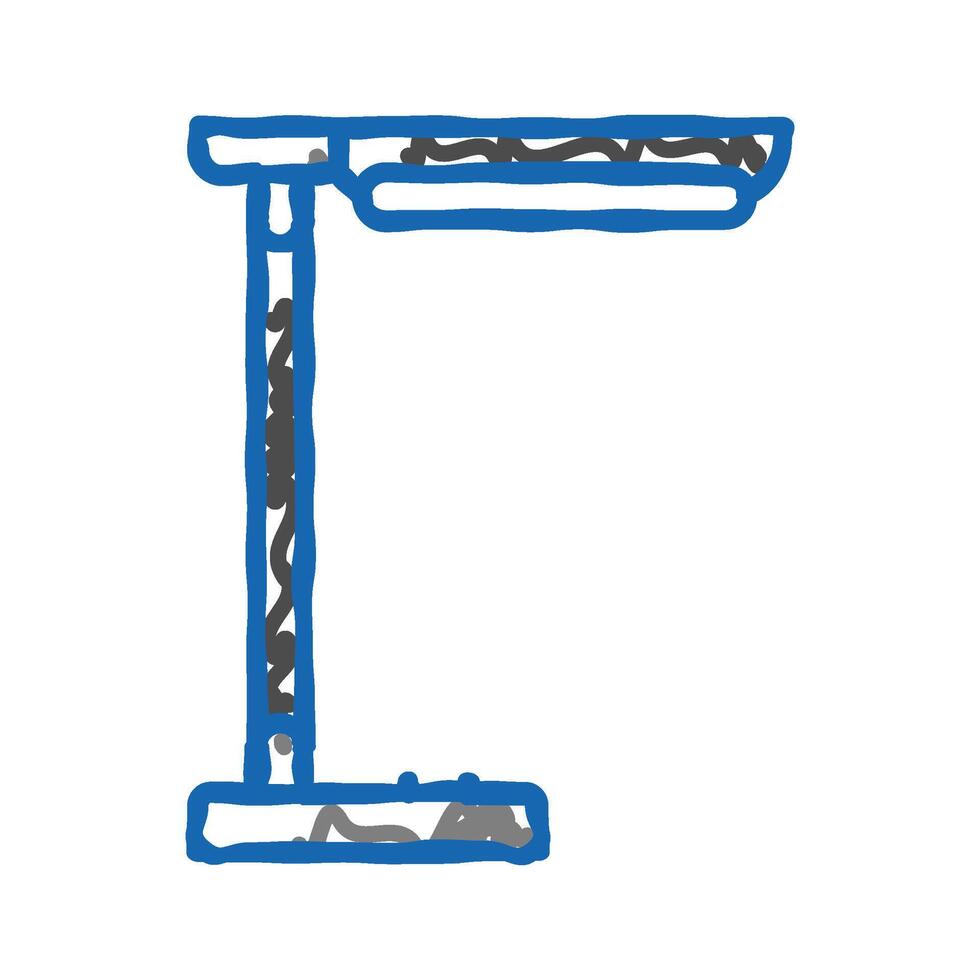office table lamp icon doodle illustration vector