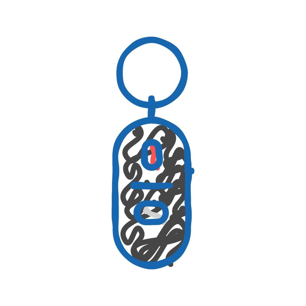 key finder accessory icon doodle illustration vector