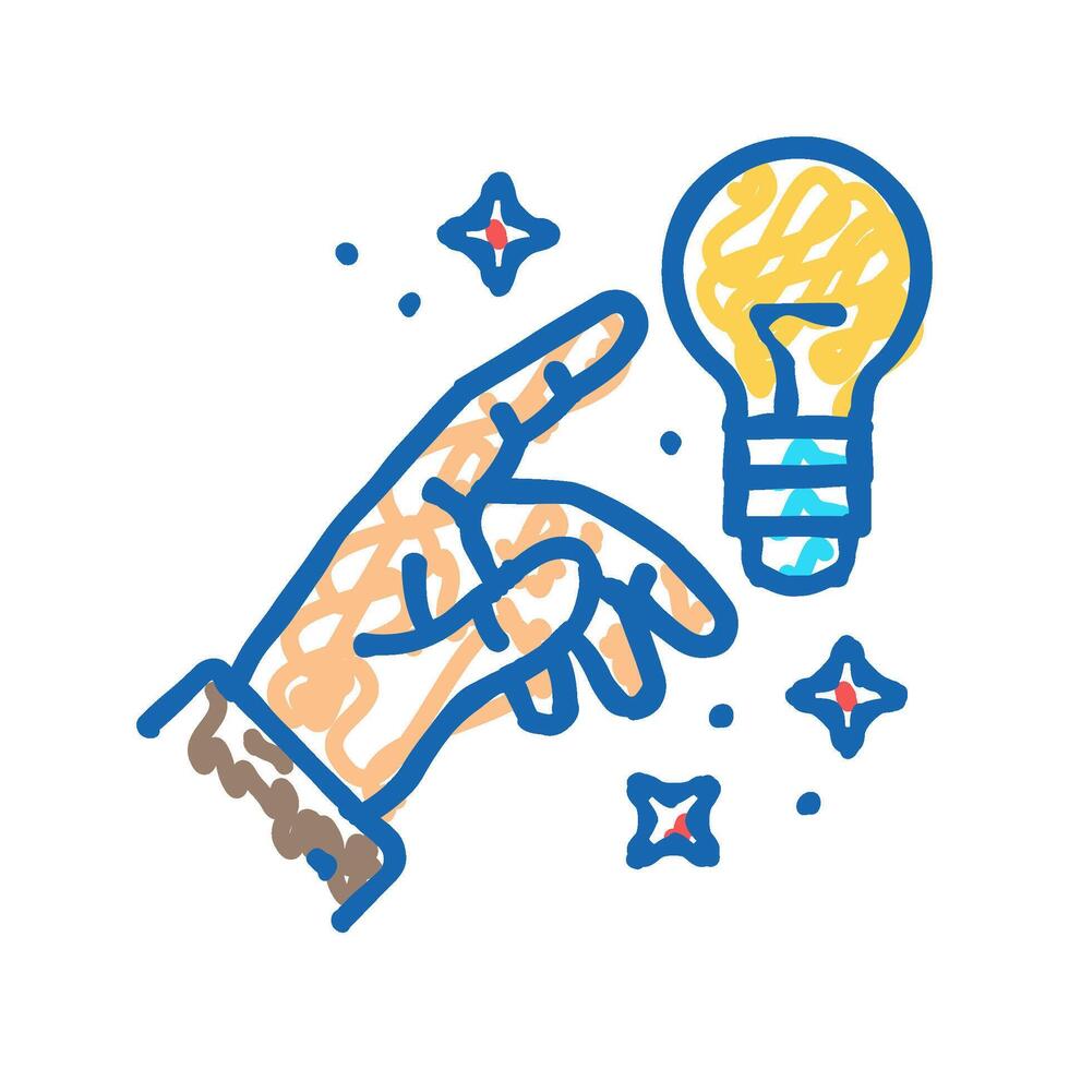 recognize opportunities icon doodle illustration vector