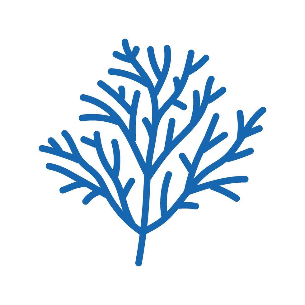 dill salad food icon doodle illustration vector