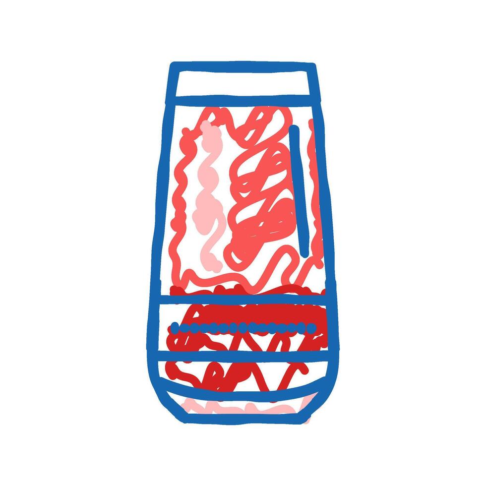 drink raspberry fruit berry icon doodle illustration vector