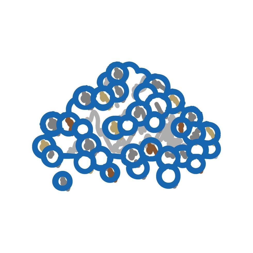handful of pepper icon doodle illustration vector