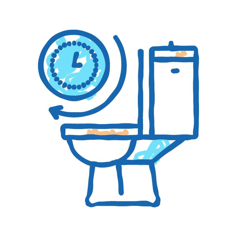 frequent urination icon doodle illustration vector