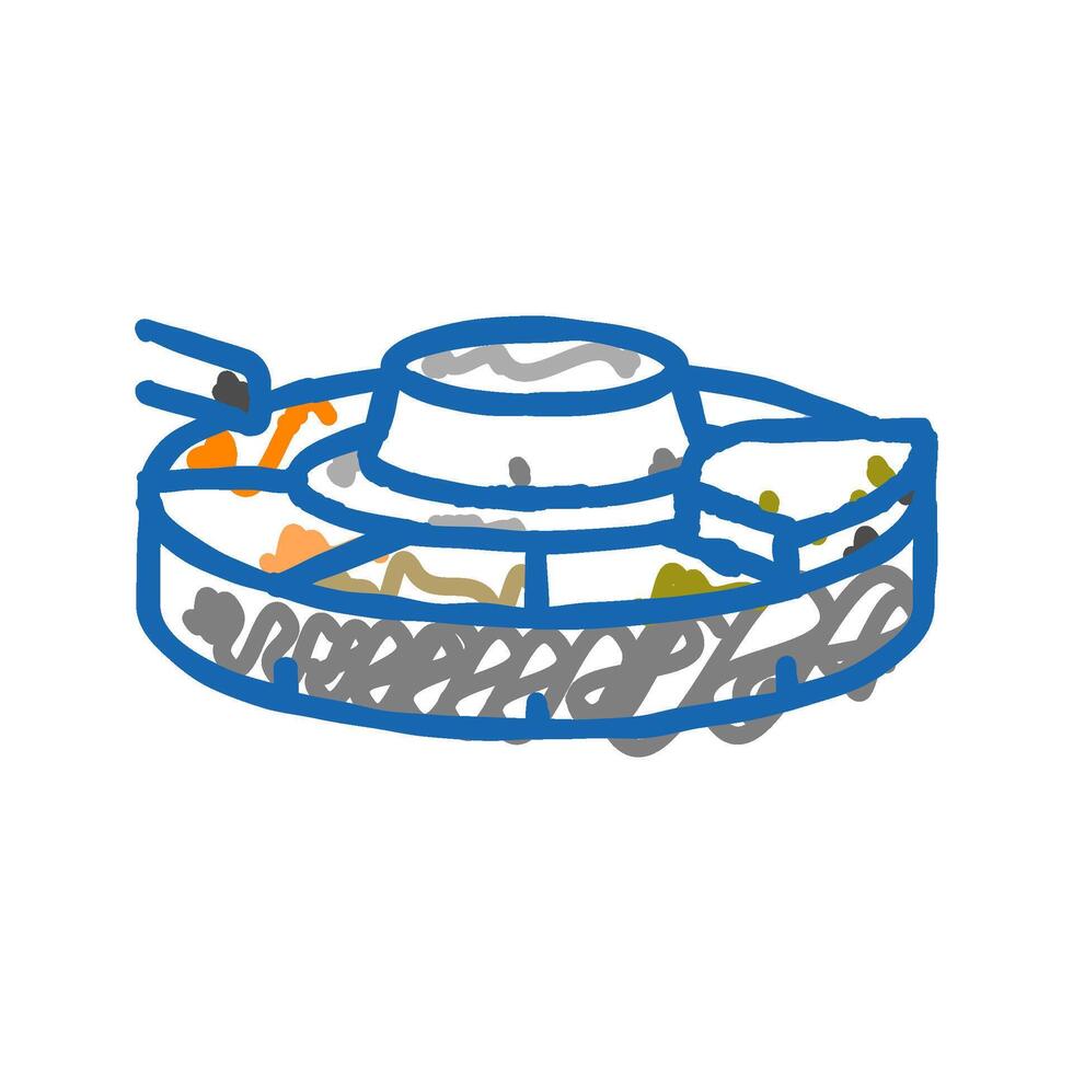 copper smelter cast anodes icon doodle illustration vector