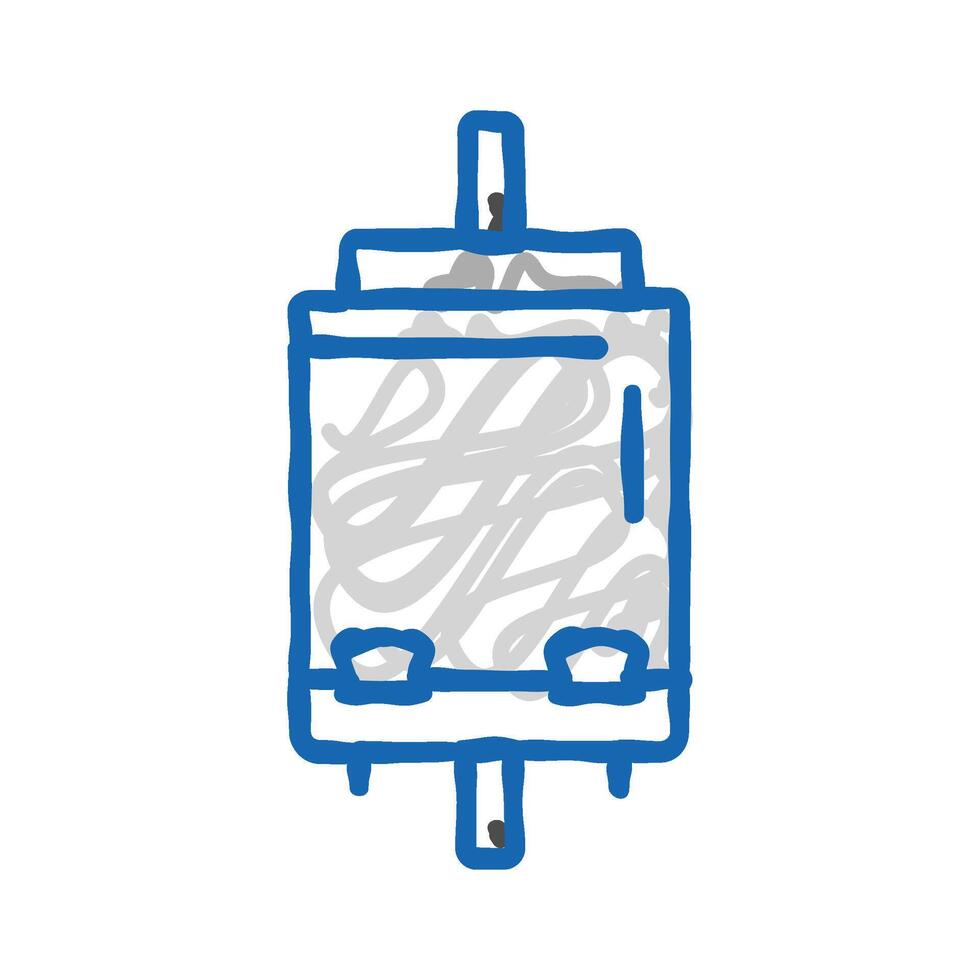 varistor electronic component icon doodle illustration vector