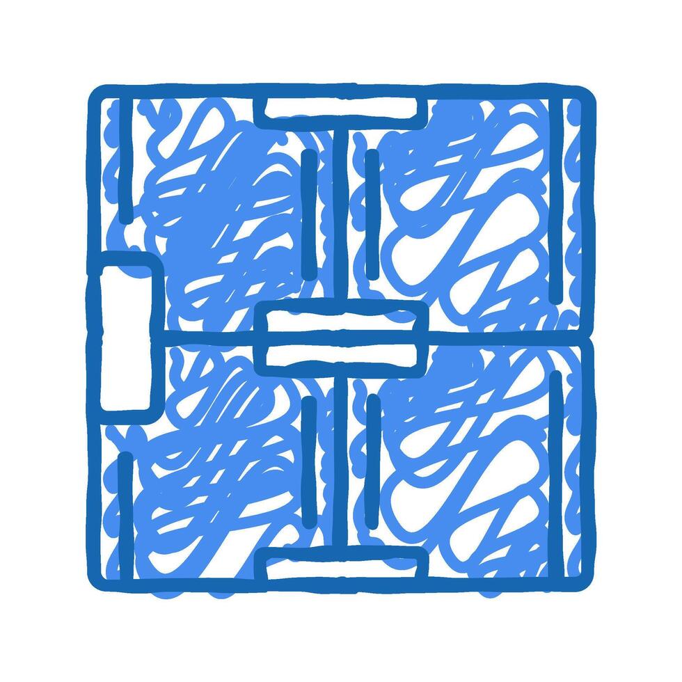 infinity cube fidget toy icon doodle illustration vector